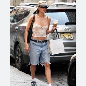 MOTHER The Ditcher knee short fray in lonely hearts club 31